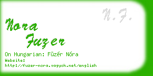 nora fuzer business card